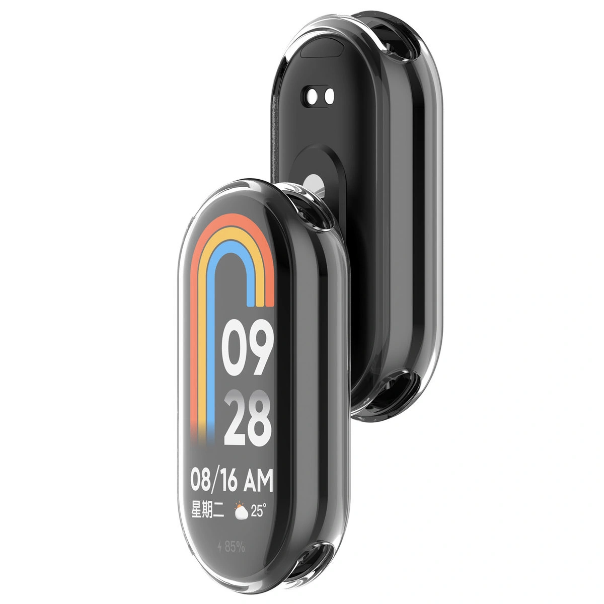 Front oraz przód etui Bizon Case Watch Felipe dla Xiaomi Smart Band 10